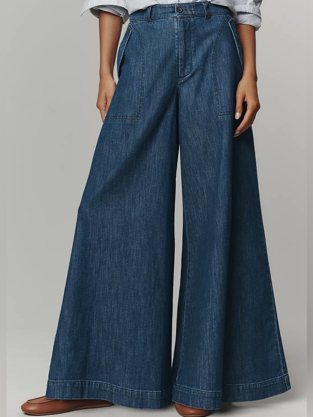 Pilcro High-Rise Wide-Leg Jeans - Picture 1 of 6